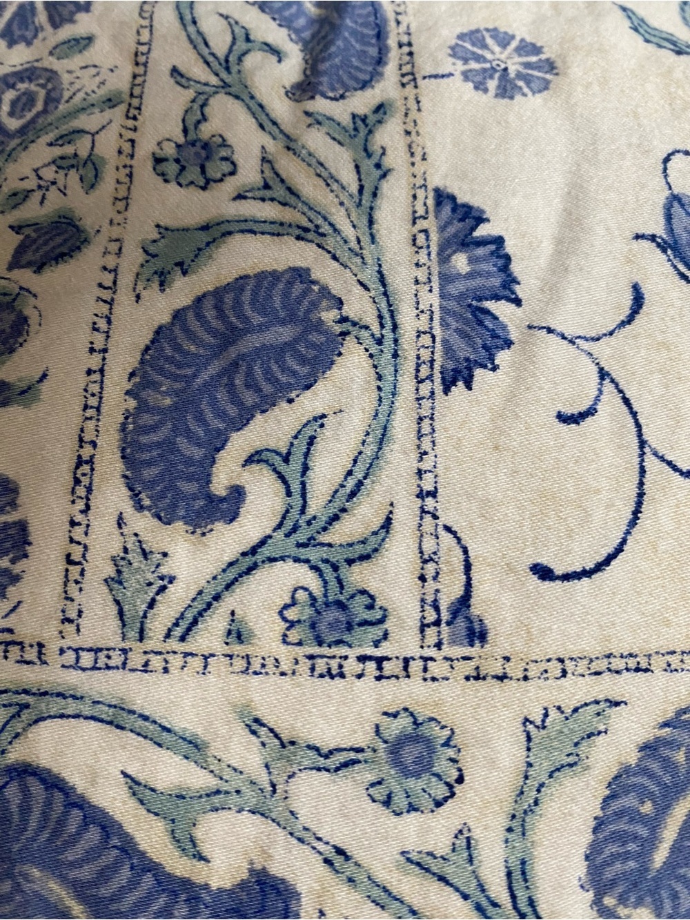 Lauren Ralph Lauren Callen Floral Blue Cream Botanical King 106x88 Duvet Cover - Picture 14 of 16